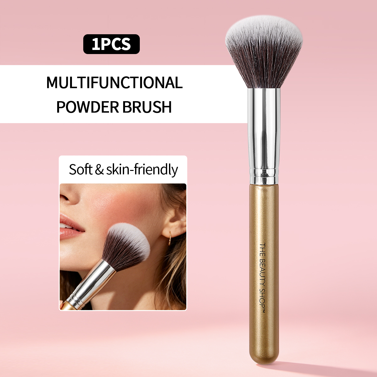 Beauty Queen Makeup - Large Size Blush Powder Makeup Brush