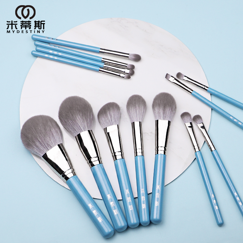 Beauty Queen Makeup - MyDestiny Blue Iris 13pcs Makeup Brush