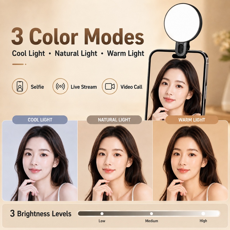 Portable RGB LED Fill Light Mi - огляд і ціна Beauty Makeup Camera