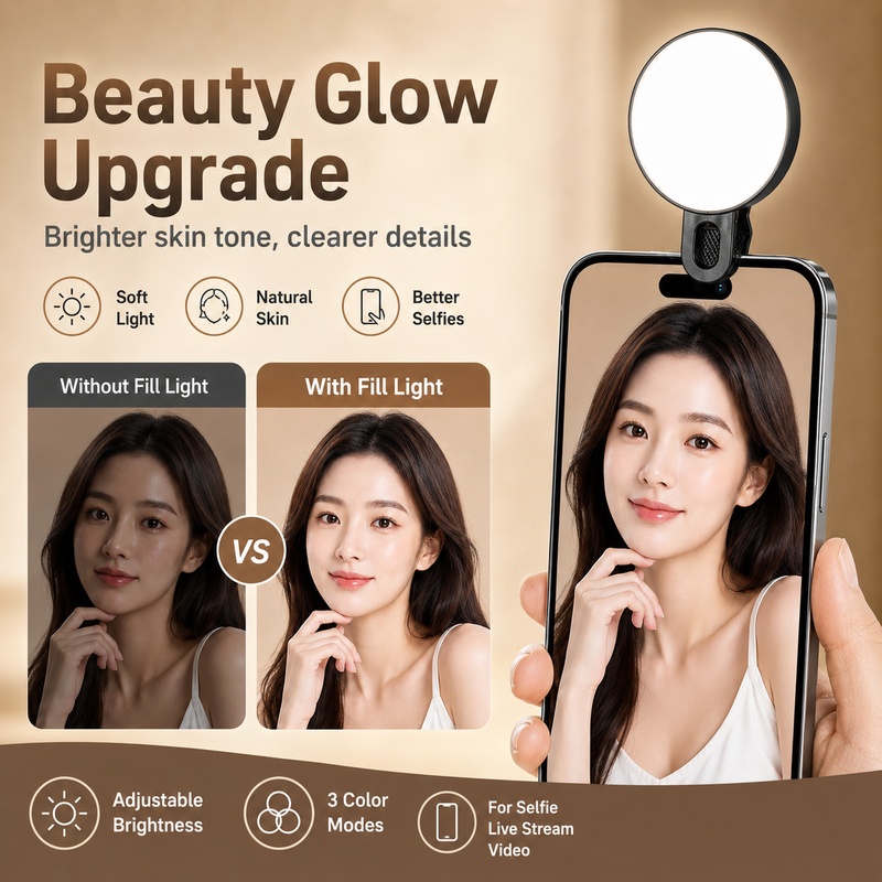 Portable RGB LED Fill Light Mi - огляд і ціна Beauty Makeup Camera