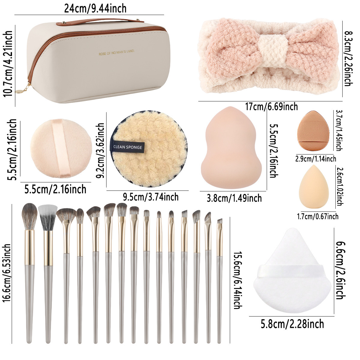 Leather Handle Bag with 36 Pcs - огляд і ціна Beauty Makeup Gift Sets