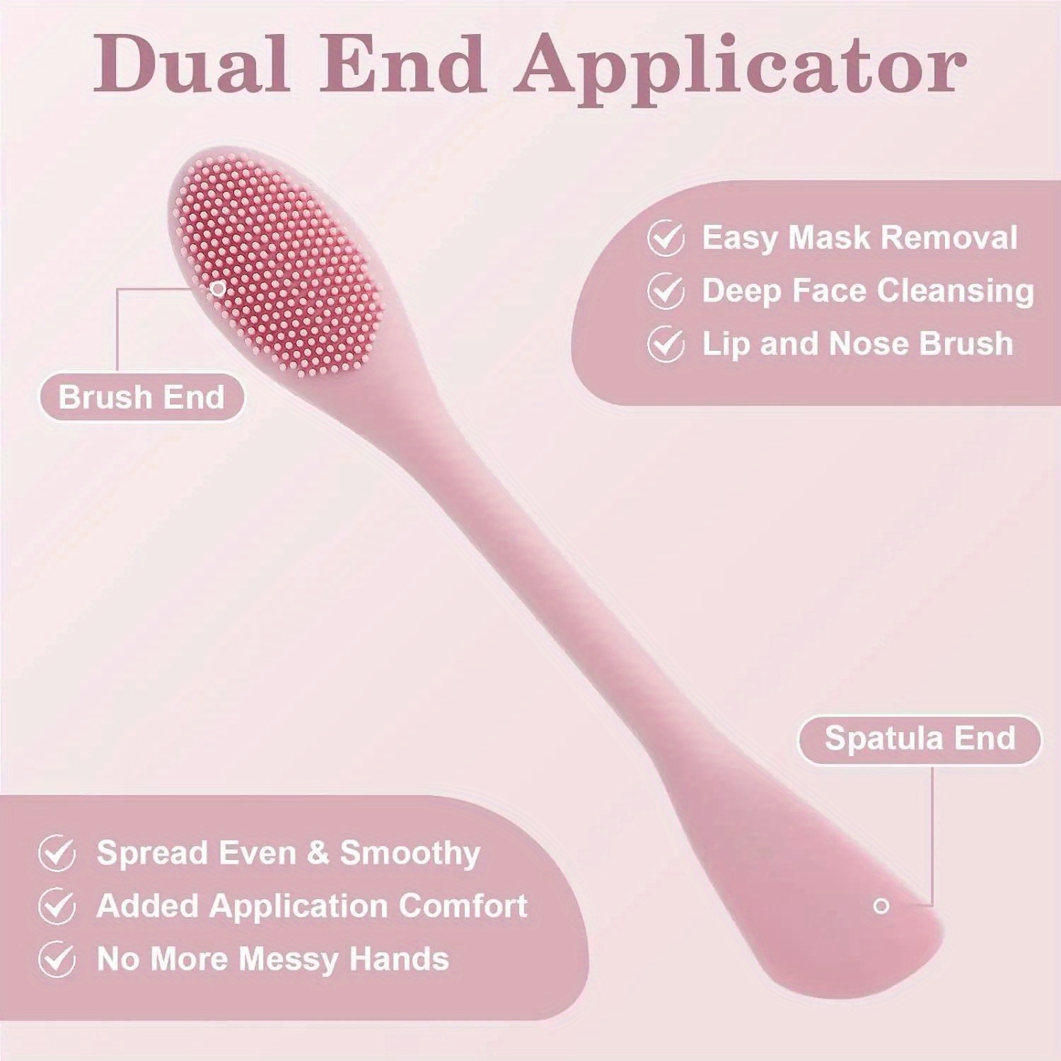 Double Head Facial Mask Brush  - огляд і ціна Beauty Queen Makeup