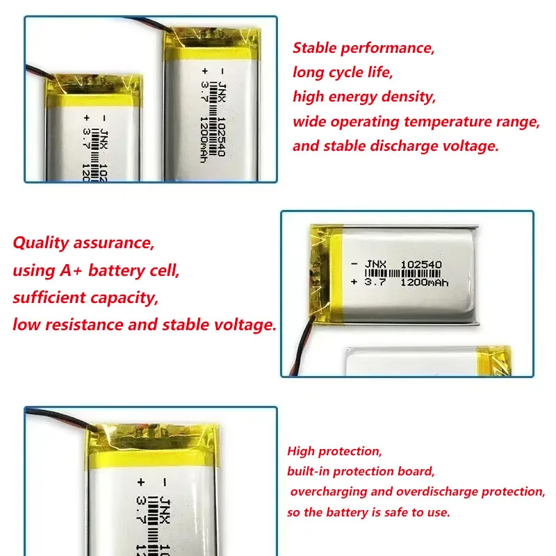 102540 3.7V 1200mAh Polymer Re - огляд і ціна Beauty Makeup Camera