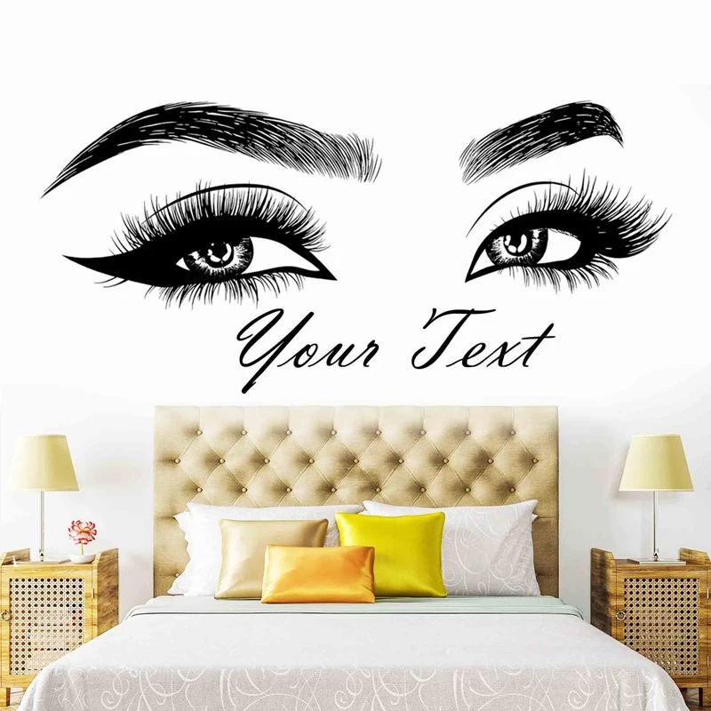 Eyelashes Brows Vinyl Sticker  - огляд і ціна Makeup Is Beauty Quotes