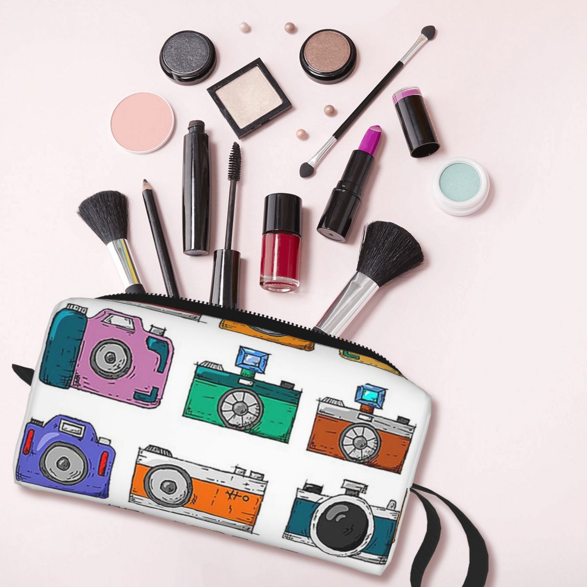 Retro Camera Makeup Bag Cosmet - огляд і ціна Beauty Makeup Camera
