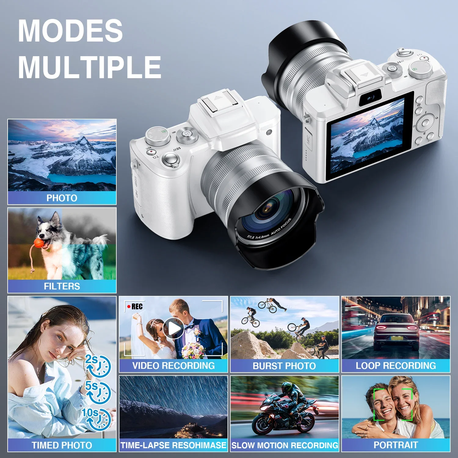 8K Selfie Digital Cameras for  - огляд і ціна Beauty Makeup Camera