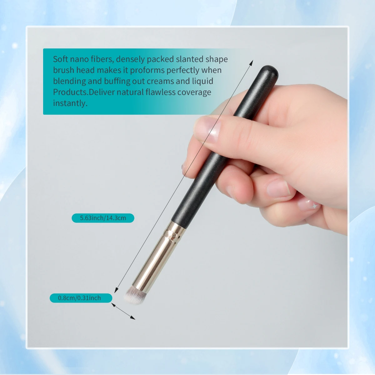 Angled Concealer Makeup Brush  - огляд і ціна Beauty Queen Makeup