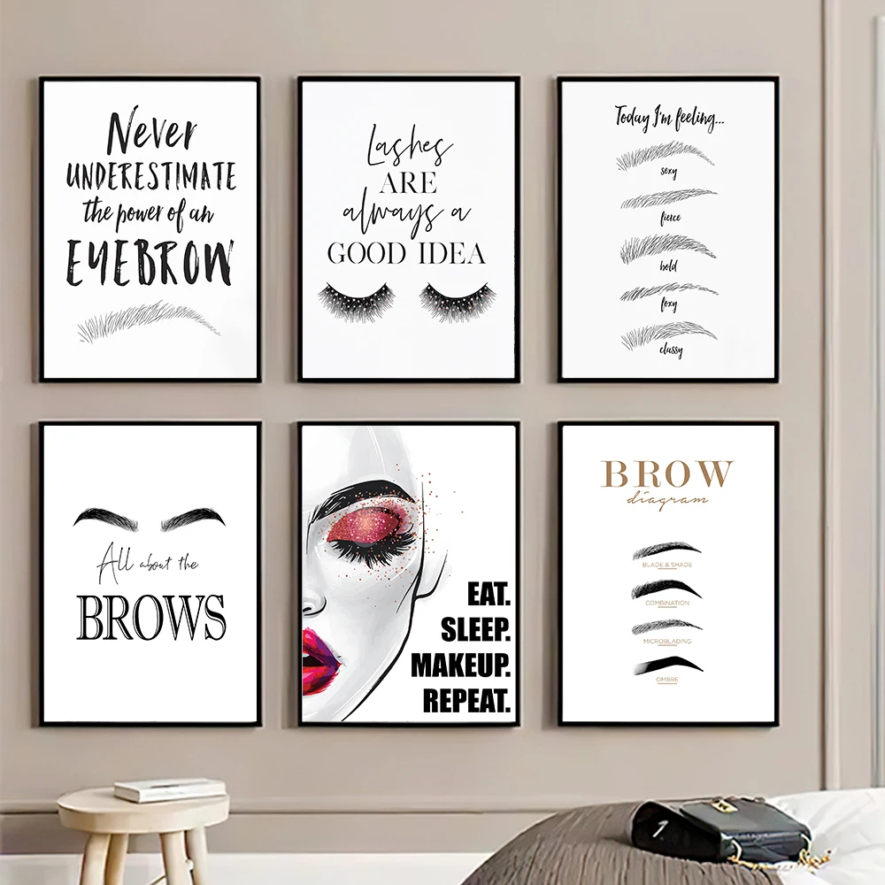 Fashion MakeUp Canvas Painting - огляд і ціна Makeup Is Beauty Quotes